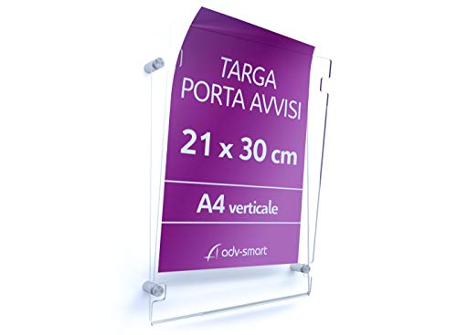Adv-smart Targa Porta Avvisi formato A4 verticale
