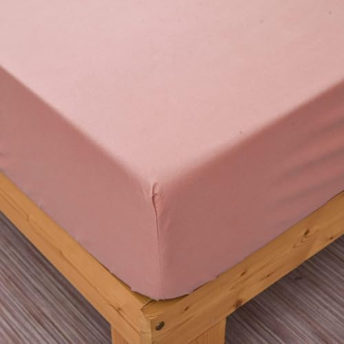Image of Waterproof Mattress Protector King Size 75x70 - Waterproof Terry Cotton Mattress Protector /Breathable Elastic Fitted Style Bed Cover King Size Bed - Pink Color - Kids Urine Protection