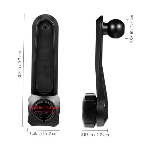 2 Pezzi Braccio Estensibile per Supporto Telefono Auto Adattatore Reggi per Bocchetta Angolo Regolabile per Smartphone e Tablet