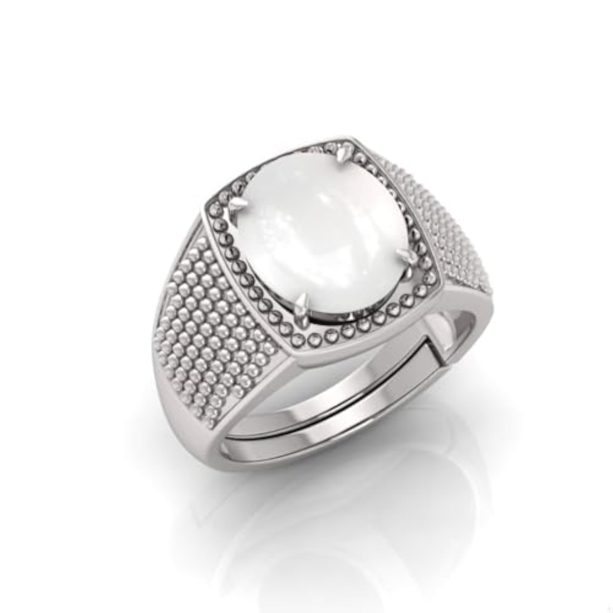 Men's Adjustable Moonstone Original Stone Ring
