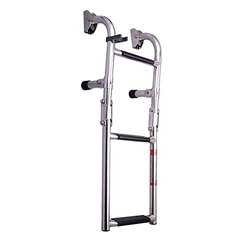 Escalera plegable de acero inoxidable 3 peldaños para piscina y yate