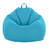 【Múltiples usos: este puf cómodo es ideal para niños y adultos. Ideal para sentarse, siesta y relajarse, el puf también se puede utilizar como una bolsa de almacenamiento para los juguetes de peluche de tus hijos.