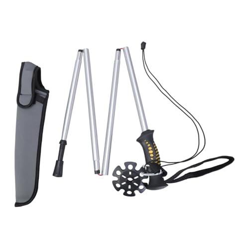 Bâton de pataugeoire pliable en aluminium pour pêche à la mouche et randonnée