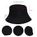 Yookat 2 Pack Bucket Hat for Man Woman Bucket Cap Summer Beach Hat for Outdoor (Black, White)