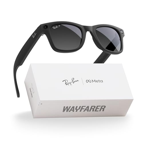 Ray-Ban Meta (Gen 2), Wayfarer, Matte Black | Smart AI Glasses fo...