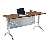 WorkPro® AnyPlace Flip-Top Nesting Training Table with Modesty Panel, 60