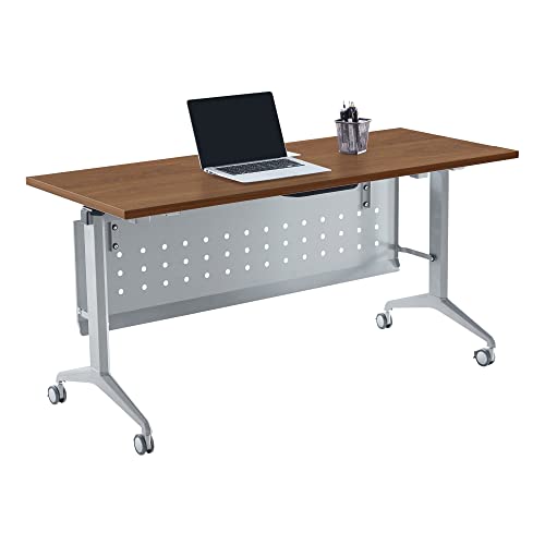 WorkPro® AnyPlace Flip-Top Nesting Training Table with Modesty Panel, 60