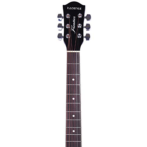 Kadence KAD-FNTR-BK-EQ-C1 Frontier Series Acoustic Electric Guitar - Spruce Wood Finish Electric Acoustic Guitar thumb #6