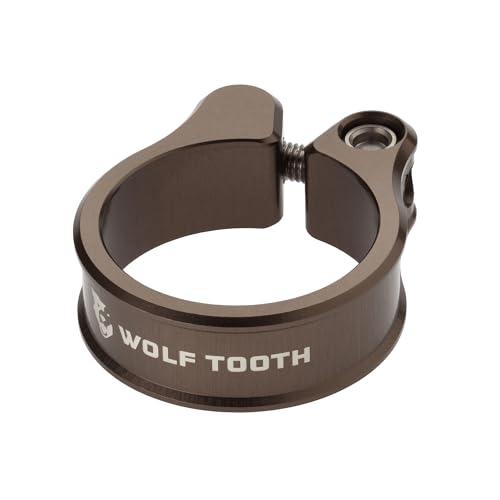Wolf Tooth Seatpost Clamp – Precision Machined 6061 Aluminum Bike Seatpost Collar with Self-Aligning Bolt – Lightweight & Secure Non-Slip Grip – Made in USA - 29.8mm Espresso