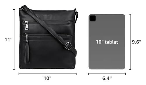 Image of MASINTOR Crossbody Purses for Women, Multi Pocket Casual Crossbody Bag, Adjustable Strap Shoulder Bag with Tassel