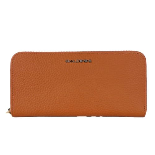 Portefeuille femme en cuir orange Baldinini Trend : finie la perte de vos cartes