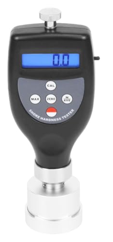 YFYIQI Textile Hardness Tester Textile Durometer for Textile Bobbins Beams Spools Hardness Test with Indenter Ball 2.5mm? Testing Range 10-90H Display Range 0-100H Resolution 0.1H Accuracy ?±1H