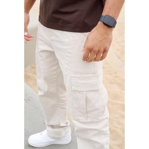 Cargo Pants for Men Casual Baggy Straight - Leg Work Pants Slim Fit Joggers Trousers Tactical Pant with Multi-Pockets3