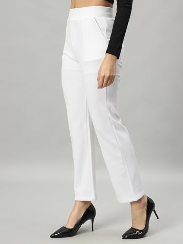 Image of LITVA Premium Women's Formal Trousers (Flexi-Waist | Wrinkle Resistant | Desk-to-Dinner)