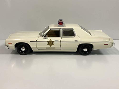 Modelo 1975 Dodge Monaco Sheriff 1:24 Diecast miniatura 5