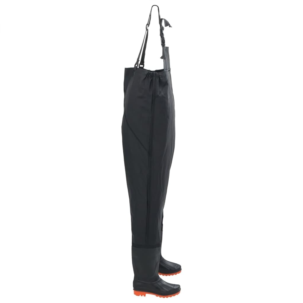 Tomostar Pêche Waders Cuissardes, Cuissardes Pantalon de Pêche avec Bottes Noir Taille 42