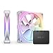 NZXT F140 RGB Duo Twin Pack - RF-D14DF-W1-2 ventole rgb a due lati da 140 mm con controller RGB – 20 LED indirizzabili individualmente – Flusso d'aria e pressione statica bilanciati – Bianco immagine