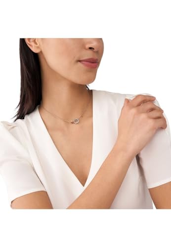 Emporio Armani Collana Da Donna In Acciaio Inossidabile Con Chiusura A Moschettone, Oro Rosa E Argento - 5