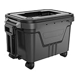 【Grande capacité de 28 L】 : Ce seau de lavage de voiture de 28 L se range facilement et transporte suffisamment d'eau pour le lavage de voiture, la pêche, le camping ou un usage domestique sans remplissage fréquent.