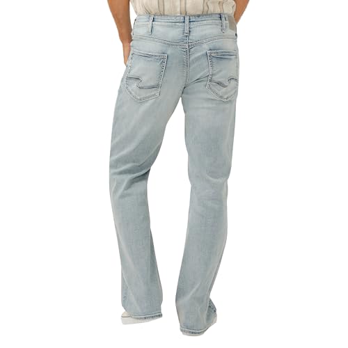 Image of Silver Jeans Co. Men's Zac Relaxed Fit Straight Leg Jean - Legacy