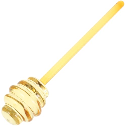 Beaupretty Varilla para Remover Miel Transparente de Vidrio Palito Mango Largo para Tarro de Miel Removedor Multifunción y Mermelada Utensilio Práctico para Cocina Hogar Reutilizable