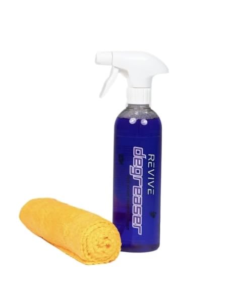 Revive Degreaser – Professional Bike Chain & Drivetrain Cleaner (16oz) – Biodegradable Foaming Spray – Edgeless Microfiber Cloth Included