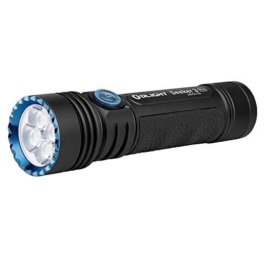 OLIGHT Seeker 3 Pro Lampe de poche ultra-lumineuse 4200 lumens MCC3 rechargeable 3,6 V 5000 mAh 21700 pour la recherche en plein air, le camping, la randonnée (Noir)
