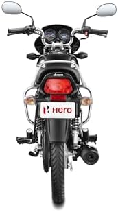 Hero HF Deluxe (Drum) (Self Start) Bike Black Grey Stripe Booking for Ex-Showroom Price