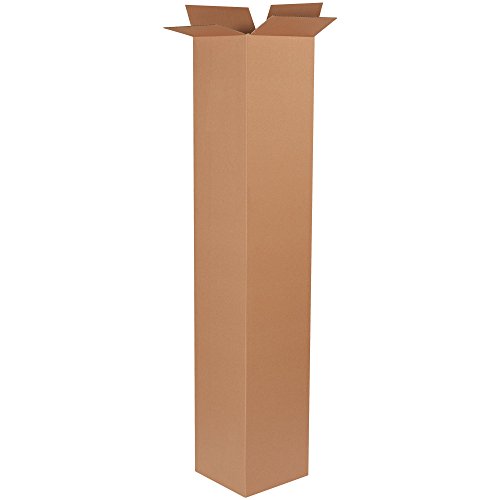 Image of TOP PACK SUPPLY 12 x 12 x 72 Corrugated Cardboard Boxes, Tall 12 inchL x 12 inchW x 72 inchH, Pack of 10 | Shipping, Packaging, Moving, Storage Box for Home or Business, Strong Wholesale Bulk Boxes