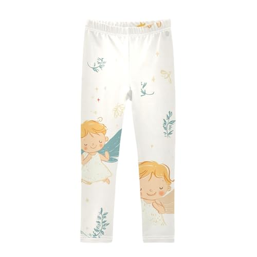 ZZKKO Girls Leggings Little Angel Toddler Girls Clothes Leggings for Girls Toddler Girls Leggings 3-4T