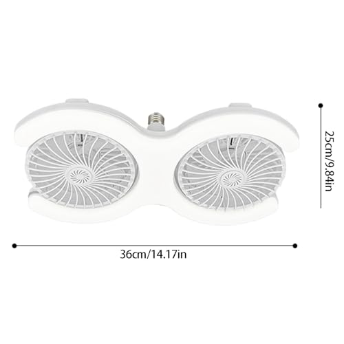 Luz de ventilador de techo E27 con iluminación integrada 3