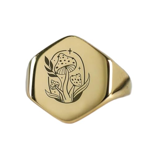 Bague champignon hexagonale hypoallergénique contre les allergies cutanées
