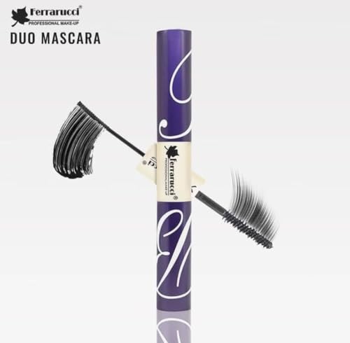 Ferrarucci Mascara | Dual ended Thick & Long Vluminous Curl Wand Mascara | Easy no Fuss For Inner corners & Lower Lash no clumps, Waterproof | U.A.E Version | Black - Image 4