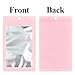 100 Pack Resealable Plastic Bags for Food Storage, Zipper Bags with Clear Front Window, Packaging Pouch for Small Business (Pink, 2.4x3.9 inch)