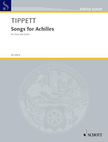 Photo de Michael tippett : songs for achilles - tenor and guitar