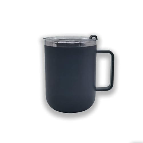 Vaso de acero inoxidable con tapa 500ml negro miniatura 1