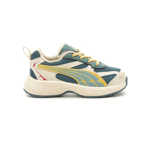 PUMA Toddler Boys Morphic Underdog Slip On Sneakers Shoes Casual - Green, Off White, Yellow