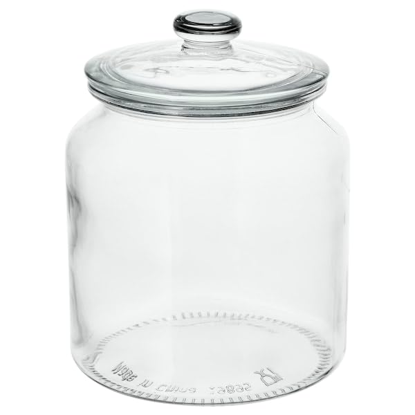 Clear Glass Jar with Lid – Versatile & Airtight Storage (1.9 l)