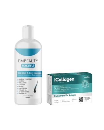 2li Kolajen Ve Keratin Saç Dökülmesine Karşı Hızlı Sac Uzatan Dolgunlaştırıcı Onarıcı Besleyici Şampuan&icollagen Kolajen Ve Probiyotik Tablette