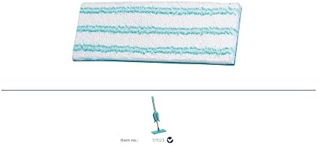 Leifheit Wiping pad Picobello S Micro Duo, made of microfibers with slightly protruding special bristles, absorbent wiper replacement cover, wiper cover ideal for all smooth floors