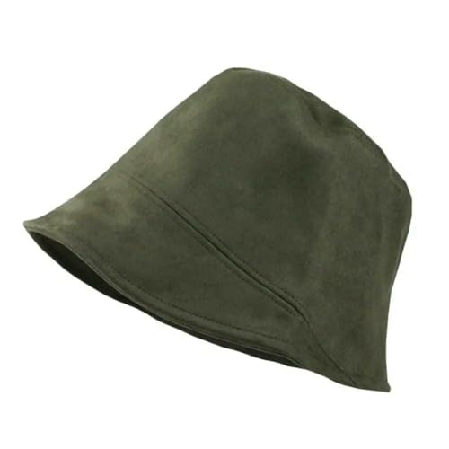 Gyios Gorro Pescador Sombreros De Cubo Algodón Tela para Mujer, Sombrero Verano Gorra El Sol, Al Aire Libre-Verde