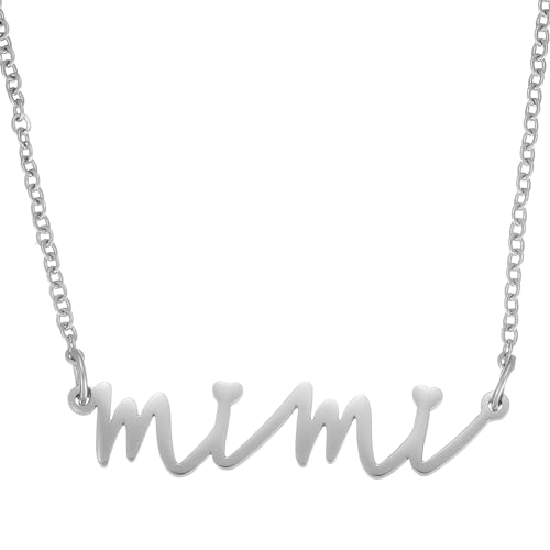 Kivosliviz Mimi Gift from Grandson Granddaughter Necklace Mimi Items for Women Mimi Grandma Necklace2