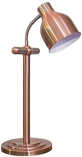 Food Heat Lamp Food Warming Lamp Heat Lamp Food Warmer Buffet Food Warmer Heat Lamp Head Desktop Lamp Heating (Color : Brass, Size : Marblebase) (Brass Steelbase)