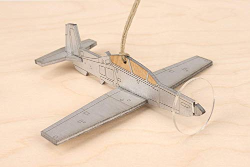 T-6 Texan II Trainer Airplane Christmas Ornament