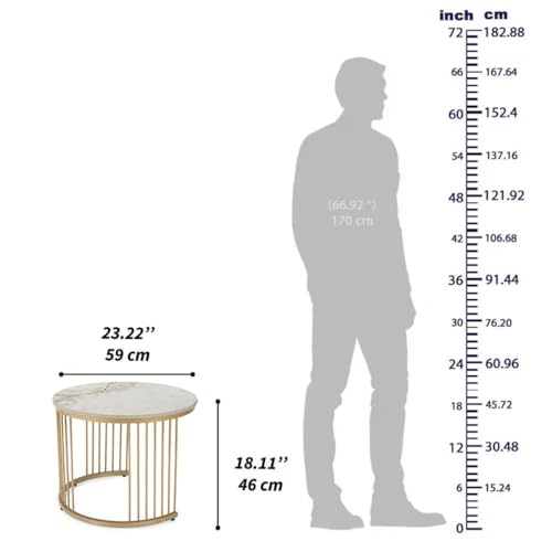 Image of Wakefit Center Table | 1 Yr Warranty | Coffee Table for Living Room Wooden, Tea Table for Living Room Wooden, Sofa Table, Free Installation from Brand, Modern Multi-Functional & Wobble-Free(Mocha)