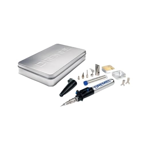 Dremel Versatip 2000 - Pirograbador a gas butano con 6 puntas para soldadura, pirografo, fusión, corte en caliente, compresión (duración de encendido máximo 90 min), Color Negro, Gris