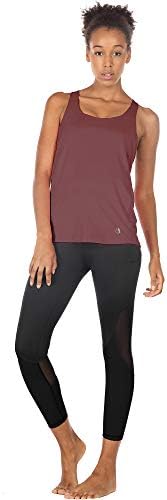 icyzone Yoga Tops Workouts Clothes Activewear Built in Bra Tank Tops for Women (L, Mauve Orchid) - 1