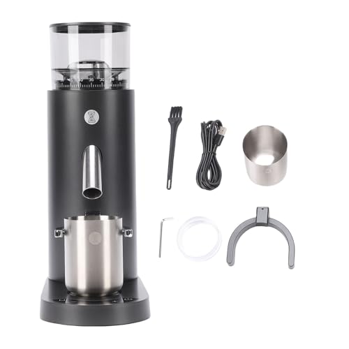 Image of Electric Coffee Grinder Optimal Grinding Speed Anti Static Rechargeable Coffee Bean Grinder for Home Use with Multiple Grind Setting for Connoisseurs and Home Baristas (685 Black)