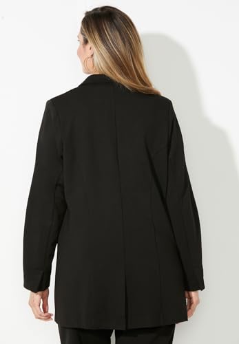 Catherines Women's Plus Size Liz&Me Ponte Knit Blazer2