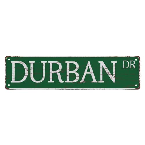 Metal Tin Signs Durban Dr Funny Metal Tin Sign Outdoor Bar Accessories Vintage Signs For Bedroom Bar Wall Decor Garage Decor Sign 4X16 Inch